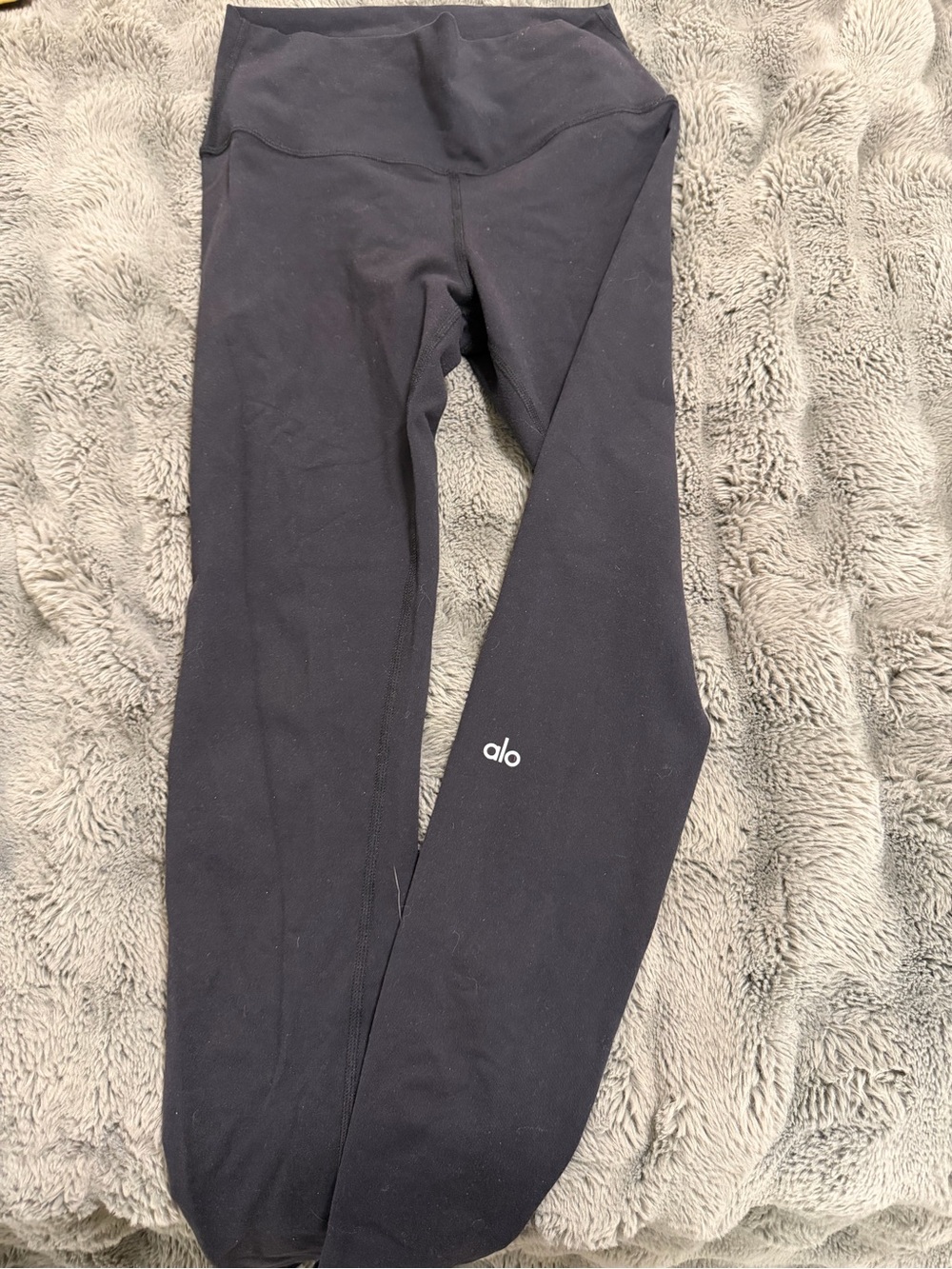 ALO Yoga Kids Black Leggings with Subtle Logo